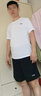 李寧跑步運(yùn)動(dòng)套裝男夏季冰絲速干t恤男士短褲休閑薄款短袖健身籃球服 白色套裝（透氣速干） L 曬單實(shí)拍圖