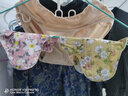 喜孕嬌服飾（Xi Jiao Pregnanay Clothing）護墊純棉止癢衛生巾護墊透氣可水洗女用孕期防漏尿神器 防水18厘米【灰+粉+黃+藍】4條 曬單實(shí)拍圖