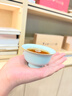 青澹汝窯茶杯品茗杯茶碗主人杯汝瓷陶瓷純手工天青色景德鎮壓手杯 壓手杯 不開(kāi)片慈字底款 75ml 曬單實(shí)拍圖