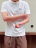 馬克華菲【吸濕透氣】圓領(lǐng)短袖T恤男2025夏季新款潮流情侶裝簡(jiǎn)約百搭t上衣 本白色803 L /175 曬單實(shí)拍圖