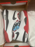 耐克（NIKE）官方艦店男鞋新款運動(dòng)鞋AIR FLIGHT 89氣墊休閑鞋AJ4兄弟籃球鞋 白/黑/大學(xué)紅/AJ4兄弟款 40.5 曬單實(shí)拍圖