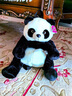 熊貓兒童背包雙肩包包幼兒園書(shū)包毛絨玩具小寶寶卡通公仔男女朋友 仿真幼兒款 曬單實(shí)拍圖