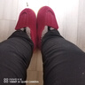 柯詩貓冬季加厚牛筋底中老年人防滑棉拖鞋女男包跟保暖寬松毛絨室內家居 紅色 42-43 (適合平時40-41碼) 曬單實拍圖