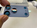 摩可（MOCOLL）【康寧AR增透】適用蘋果iPhone17promax一體式鏡頭膜全覆蓋后置攝像頭保護高清抗反射耐磨耐刮藍色 曬單實拍圖