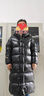 高梵黑金鵝絨服先鋒4.0八格新款男女情侶冬裝長(cháng)款東方簡(jiǎn)奢風(fēng)羽絨服 黑色 L 曬單實(shí)拍圖