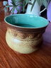 甌江（OUJIANG）龍泉甌江青瓷茶具配件雙色釉茶洗建水創(chuàng)意中式茶器 金鼓建水 棗皮色+梅子青 曬單實拍圖