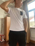 棉致夏季新款刺繡短袖男裝潮牌個性時尚潮流衣服半袖圓領(lǐng)T恤 G11短袖黑色 XL 曬單實拍圖