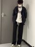 羅蒙冰絲戶外防曬衣男2025夏季新款男士寬松大碼防曬服男生薄外套 黑色 【UPF50+】 XL 體重145-160斤 曬單實(shí)拍圖