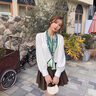 MAINLYKITTY真絲絲巾女士長(zhǎng)條桑蠶絲巾紗巾媽媽節(jié)日送女友老婆禮物 禮盒裝 綠色叢林 曬單實(shí)拍圖