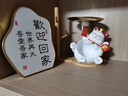 奇雅萊招財貓玄關(guān)鑰匙收納擺件入戶(hù)鞋柜客廳家居裝飾搬家喬遷新居禮品 微笑大肚招財貓+球拍木架+歡迎臺 曬單實(shí)拍圖