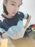 五個(gè)橘子短袖T恤女 2022夏季新款女裝洋氣顯白網(wǎng)紗鏤空冰絲針織T恤女淑女氣質(zhì)霧藍半袖女士性感上衣夏 圖片色 L(105-115斤) 曬單實(shí)拍圖