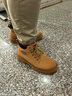 百麗男鞋馬丁靴子秋冬新款增高短靴戶(hù)外工裝大黃靴7TW01DD2 黃絨里 42 (260mm) 曬單實(shí)拍圖