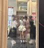 蝶嬌諾（DIEJIAONUO）連衣裙子夏天女裝2024年新款韓版甜美JK制服學(xué)院風(fēng)純欲風(fēng)法式減齡 海盜藍(lán)上衣+杏色蛋糕短裙 S 曬單實(shí)拍圖