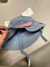 戴維貝拉兒童帽子春季女童印花遮陽(yáng)帽嬰兒寶寶盆帽漁夫帽 曬單實(shí)拍圖