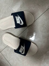 耐克NIKE休閑鞋男子一字拖鞋VICTORI休閑鞋CN9675-403海藍42.5 曬單實(shí)拍圖