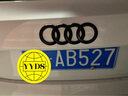 道標(biāo)適用奧迪黑色車標(biāo)改裝尾標(biāo)A3LA4LA5A6LQ3Q5LQ7專用后字標(biāo)志排量標(biāo) 四環(huán)尾標(biāo) 黑/免拆 曬單實拍圖