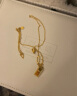 周大福 金条金砖黄金项链(工费880)40cm 约7.4g F226470 实拍图