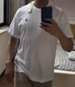 阿迪達斯adidas 純色卡通繡標運動(dòng)寬松圓領(lǐng)短袖T恤 男款 白色  L 曬單實(shí)拍圖