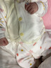 早產(chǎn)兒嬰兒衣服低體重48碼嬰兒和尚服45斤早產(chǎn)滿(mǎn)月連體衣春款小碼 粉云朵螺紋連體春秋款 48cm (L)適合5-6斤寶寶 曬單實(shí)拍圖