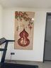 鼎松暉新中式玄關(guān)裝飾畫(huà)福字高端走廊過(guò)道壁畫(huà)墻畫(huà)入戶正對(duì)面豎版掛畫(huà) 百福圖A款 80*160金色鋁合金+晶瓷 曬單實(shí)拍圖