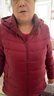 雪中飛90鴨絨輕薄款羽絨服女士中老年媽媽裝秋冬保暖可脫卸帽外套175 曬單實(shí)拍圖