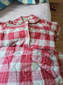 美標商場(chǎng)同款三層加厚夾棉純棉睡衣套裝女秋冬保暖全棉格子紅色家居服 鐵銹紅 M (160/84A) 曬單實(shí)拍圖