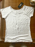 艾舞戈成人舞蹈服女夏季短袖修身T恤圓領(lǐng)練功服上衣芭蕾舞服藝考基訓(xùn)服 白色 M 曬單實(shí)拍圖