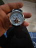 冠琴（GUANQIN）瑞士認證手表男士機械表 全自動(dòng)鏤空飛輪男表 多功能防水商務(wù)名表 黑皮精鋼白面 曬單實(shí)拍圖