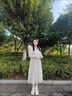 Jret春季2024年新款女法式溫柔風碎花連衣裙設(shè)計感小眾雪紡中長款裙子 圖片色 S 95斤以下 曬單實拍圖