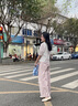 珂卡芙（KEKAFU）法式瑪麗珍鞋女鞋仙女風(fēng)平底單鞋子女優(yōu)雅珍珠淺口小皮鞋女伴娘鞋 杏色 跟高2.8cm 37 曬單實拍圖