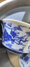 容山堂青花白瓷特大號三才蓋碗茶杯茶碗杯功夫茶具三泡臺蓋碗茶碗泡茶碗 影青八寶蓋碗-麒麟獻瑞300ml 曬單實(shí)拍圖