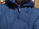 鸭鸭羽绒服男短款连帽立领厚款保暖青年2022冬季新款鸭绒外套男 藏青 175 （建议115-125斤） 实拍图
