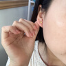 老鳳祥四葉草黃金耳釘女足金結婚耳環(huán)耳飾結婚紀念日禮物送女友老婆 足金鏤空四葉草耳釘 曬單實(shí)拍圖
