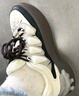 FILA 斐樂官方女鞋CARROT摩登板鞋蘿卜鞋休閑厚底鞋子女 初雪白/黑-PB 36.5 曬單實(shí)拍圖