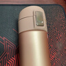 象?。╖O JIRUSHI）保溫杯不銹鋼304真空保溫彈蓋杯家用辦公男女茶水杯KZ NM香檳色 360ml 360ml 曬單實(shí)拍圖