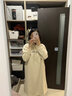 優(yōu)美珍日本孕婦秋冬裝衛衣長(cháng)款連衣裙時(shí)尚洋氣新款女春秋季時(shí)髦套裝上衣 杏色【春秋款】 XL【建議：135-150斤】 曬單實(shí)拍圖