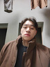 POUM日系復古立領(lǐng)棉衣男女簡(jiǎn)約寬松面包服2025中性風(fēng)工裝棉服外套 WYRJ-J259咖色 XL 曬單實(shí)拍圖