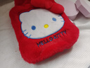 優(yōu)麗尚注水熱水袋HelloKitty被窩專(zhuān)用暖手毛絨加厚防爆痛經(jīng)女生用暖水袋 1000ml紅色1個(gè)（rsd2525） 曬單實(shí)拍圖