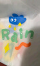 得力（deli）兒童雨衣雨披 寶寶學生加長云朵斗篷帶書包位 M碼 LY100 曬單實拍圖