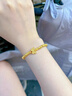 昂隆黃金999蝴蝶碎金子手鏈女士新款時(shí)尚足金碎金幾兩手串送女友禮物 黃金蝴蝶碎金子手鏈  約5克 曬單實(shí)拍圖