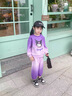 A21funb童裝女童春秋套裝2025新款庫洛米夏4-6歲兒童衣服衛(wèi)衣寬松兩件套 中小童春秋紫色套裝 110 cm 曬單實(shí)拍圖