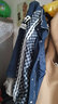 蕭遇（XIAOYU）2025年春秋夏季最新款短外套女士裝休閑開衫洋氣棒球服夾克上衣服 藏青色  方格 S (建議：95-105斤) 曬單實拍圖