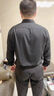浪莎保暖上衣男25秋冬新品純色加絨加厚長(cháng)袖翻領(lǐng)男士商務(wù)免燙工裝襯衣 曬單實(shí)拍圖