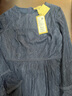 PORTS寶姿商場(chǎng)同款新品女裝喇叭袖蕾絲收腰連衣裙LL8D035KLN002 丈青 XS (2) 曬單實(shí)拍圖