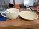 器物集高檔加厚陶瓷咖啡杯碟套裝專(zhuān)業(yè)拉花杯歐式拿鐵卡布奇諾杯子300ml 卡其色300ml咖啡杯碟套裝 曬單實(shí)拍圖