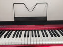 美得理（MEDELI）電鋼琴88鍵重錘專(zhuān)業(yè)家用初學(xué)便攜藍牙數碼成年人考級高顏值SAP200 流光紅 琴體+U型琴架+延音踏板+電鋼禮包 曬單實(shí)拍圖