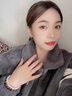 伊黛兒輕奢高級感鑲鉆銀色素圈耳環(huán)女小眾設計氣質時尚雙層耳扣獨特耳飾 素圈滿鉆耳扣E3505 曬單實拍圖