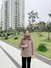 恰凡（QIAFAN）媽媽冬裝水貂絨棉衣外套40歲50中老年女冬季毛呢大衣加絨加厚棉襖 卡其色 XL  【推薦90-110斤】 曬單實(shí)拍圖