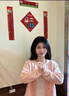 哈魯迪粉色蕾絲花邊針織開(kāi)衫女2025春秋新款設計感刺繡毛衣外套短款上衣 桃粉色 均碼 （110斤以?xún)龋?曬單實(shí)拍圖