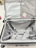 米熙側開(kāi)鋁框箱男拉桿箱子行李箱大容量密碼箱旅行箱女26英寸礦巖灰 曬單實(shí)拍圖
